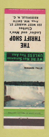 Matchbook Cover - The Thrift Shop Reidsville NC clothes