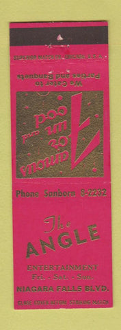 Matchbook Cover - The Angle Niagara Falls NY restaurant RED