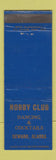 Matchbook Cover - Nobby Club Seward AK