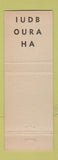 Matchbook Cover - The Griddle Sedalia MO low phone # Chili