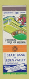 Matchbook Cover - State Bank Eden Valley MN low phone #