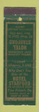 Matchbook Cover - Hotel Sanford New York City