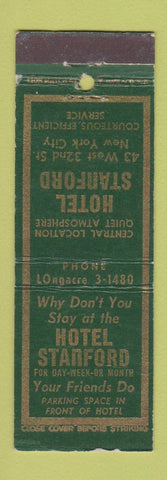 Matchbook Cover - Hotel Sanford New York City