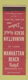 Matchbook Cover - Manhattan Beach Hotel Brooklyn NY