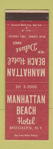 Matchbook Cover - Manhattan Beach Hotel Brooklyn NY