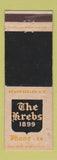 Matchbook Cover - The Kreb Skaneateles NY low phone # WEAR