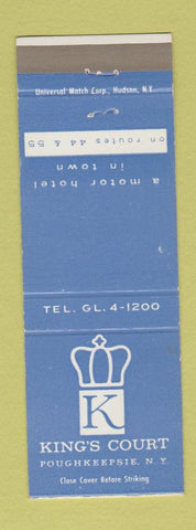 Matchbook Cover - King's court Motor Hotel Poughkeepsie NY