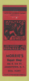 Matchbook Cover - Morrie's Appliance Repair Jamestown NY