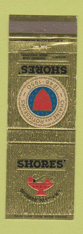 Matchbook Cover - Shores Restaurant Orchard Park NY