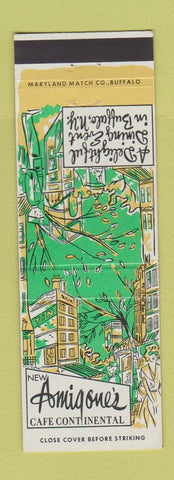 Matchbook Cover - Amigone's Cafe Buffalo NY