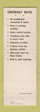 Matchbook Cover - Centerway Motel Corning NY
