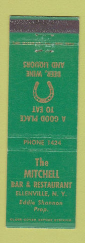 Matchbook Cover - Mitchell Bar Restaurant Ellenville NY