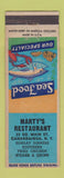 Matchbook Cover - Marty's Restaurant Canandaigua NY