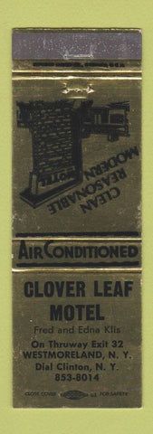Matchbook Cover - Clover Leaf Motel Westmoreland NY