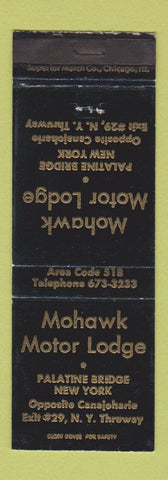 Matchbook Cover - Mohawk Motor Lodge Palatine Bridge NY