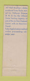Matchbook Cover - Hall's Chicks Chickens Hall NY Herbert Whitwood