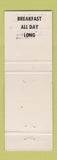 Matchbook Cover - Goetz Restaurant Yorkville NY
