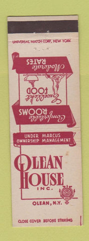 Matchbook Cover - Olean House Olean NY