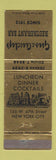 Matchbook Cover - Gus and Andy's Restaurant New York City