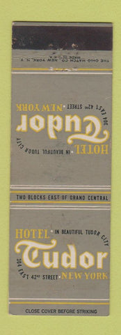 Matchbook Cover - Hotel Tudor New York City