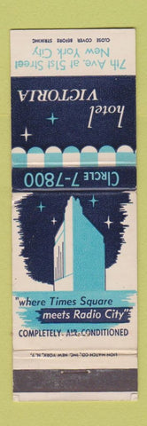 Matchbook Cover - Hotel Victoria New York City
