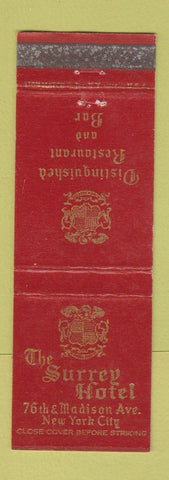Matchbook Cover - Surrey Hotel New York City