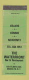 Matchbook Cover - The Waterfront Restaurant Brooklyn NY WEAR