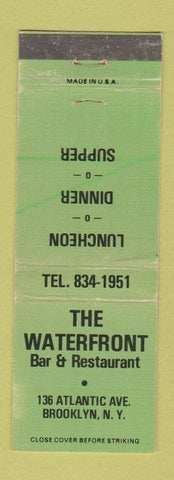 Matchbook Cover - The Waterfront Restaurant Brooklyn NY WEAR