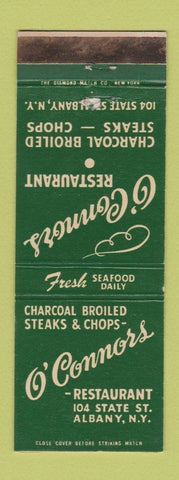 Matchbook Cover - O'Connors Restaurant Albany NY WEAR