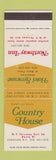 Matchbook Cover - Hotel Syracuse NY Country House Northway Inn NY