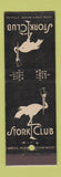 Matchbook Cover - Stork Club New York City