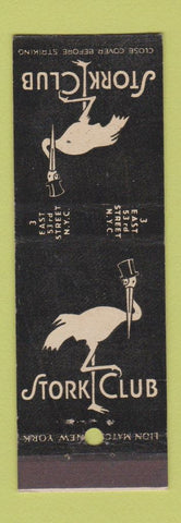 Matchbook Cover - Stork Club New York City