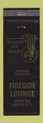 Matchbook Cover - Fireside Lounge Hunter NY