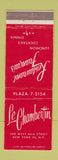Matchbook Cover - Le Chambertin French Restaurant New York City
