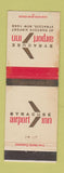 Matchbook Cover - Syracuse Airport Inn Syracuse NY WEAR