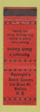 Matchbook Cover - Sprenger's Dutch Tavern Buffalo NY WORN