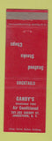 Matchbook Cover - Gandy's Restaurant Jamestown NY WEAR