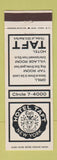 Matchbook Cover - Hotel Taft New York City