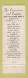 Matchbook Cover - Hotel Taft New York City