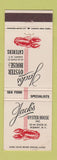 Matchbook Cover - Jack's Oyster House Albany NY