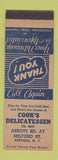 Matchbook Cover - Cook's Deli Buffalo NY