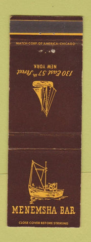 Matchbook Cover - Mememsha Bar New York City