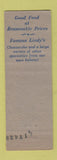 Matchbook Cover - Lindy's Restaurant New York City WEAR
