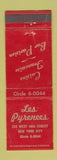 Matchbook Cover - Les Pyrenees French Restaurant New York City
