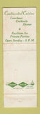 Matchbook Cover - Laurent Restaurant New York City WEAR