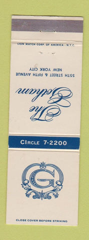 Matchbook Cover - The Gotham New York City
