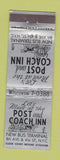 Matchbook Cover - Post and Coach Inn New York City