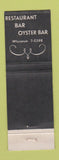 Matchbook Cover - Post and Coach Inn New York City