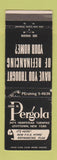 Matchbook Cover - John Pergola Levittown NY home loans WEAR