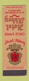 Matchbook Cover - Hotel Abbey New York City WEAR